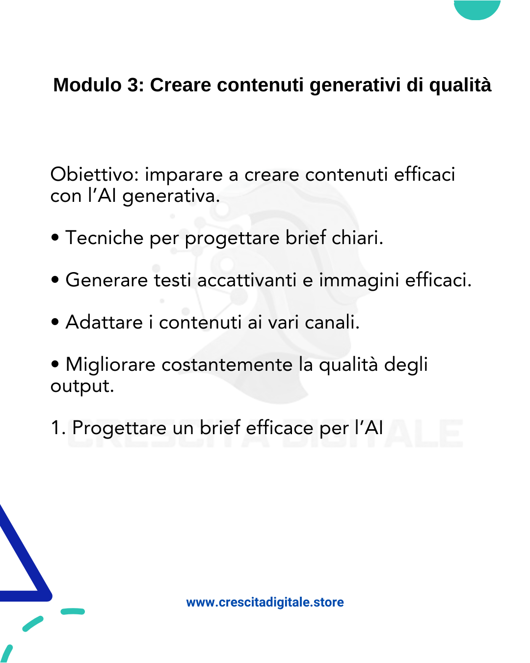 formazione AI generativa